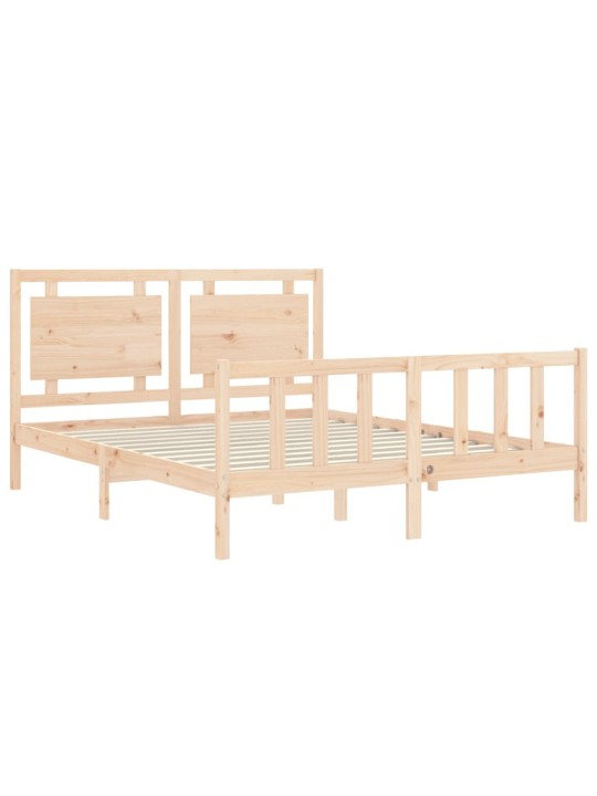 Rám postele s čelem King Size masivní dřevo