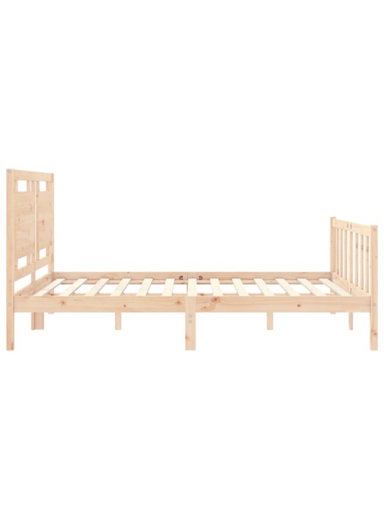 Rám postele s čelem King Size masivní dřevo