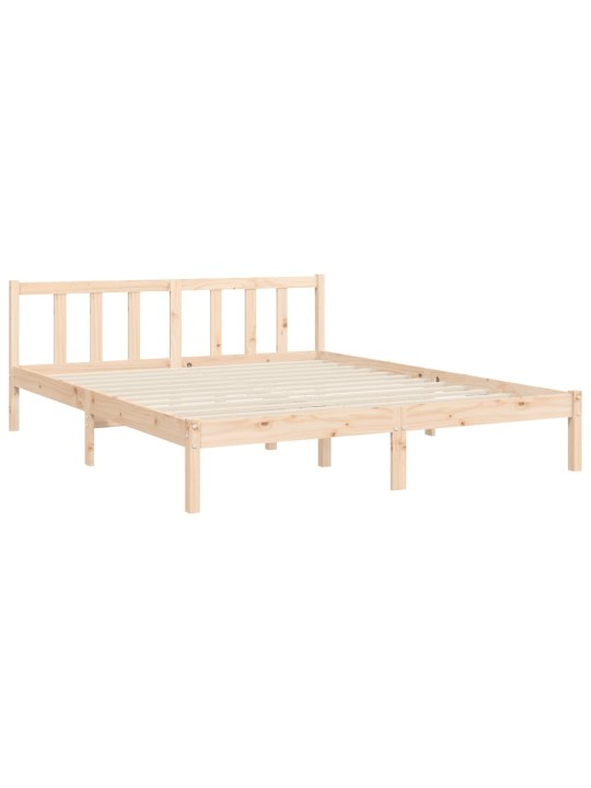 Rám postele s čelem King Size masivní dřevo