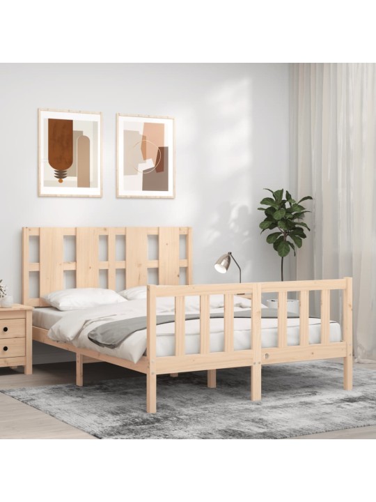Rám postele s čelem Small Double masivní dřevo