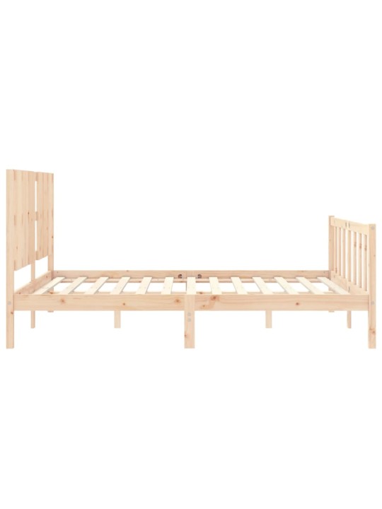 Rám postele s čelem King Size masivní dřevo