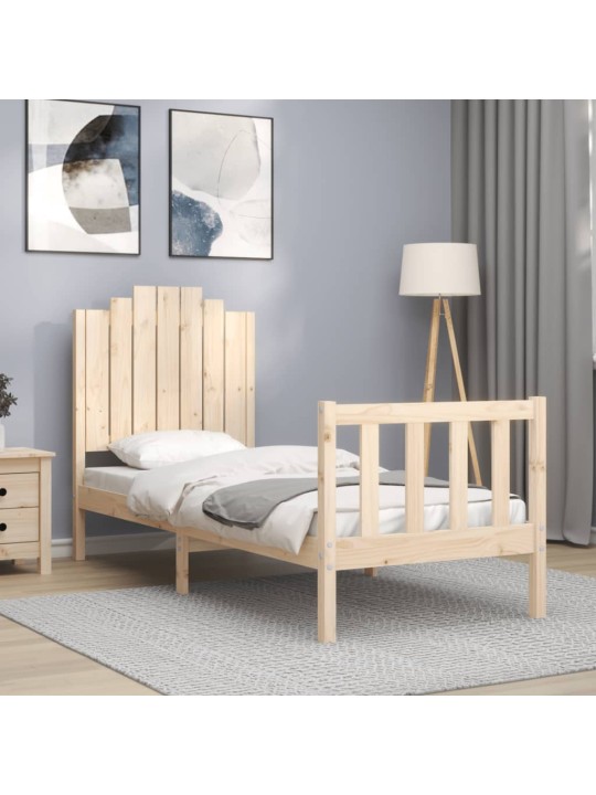 Rám postele s čelem Small Single masivní dřevo