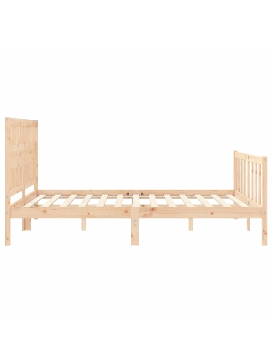 Rám postele s čelem King Size masivní dřevo