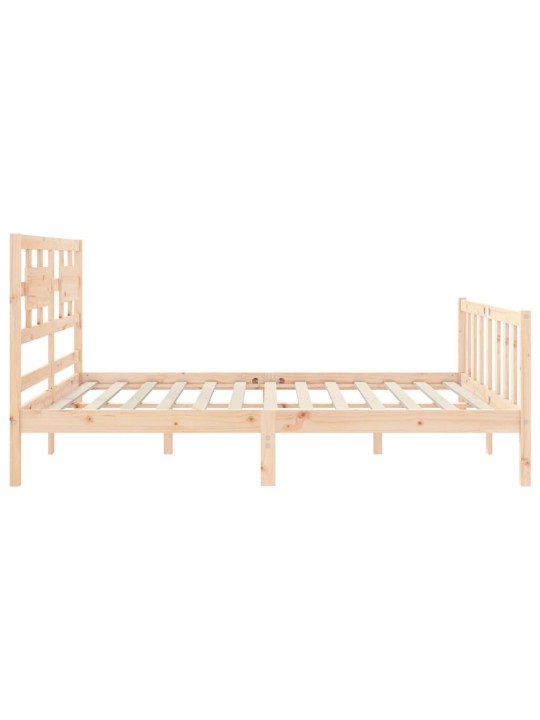 Rám postele s čelem King Size masivní dřevo
