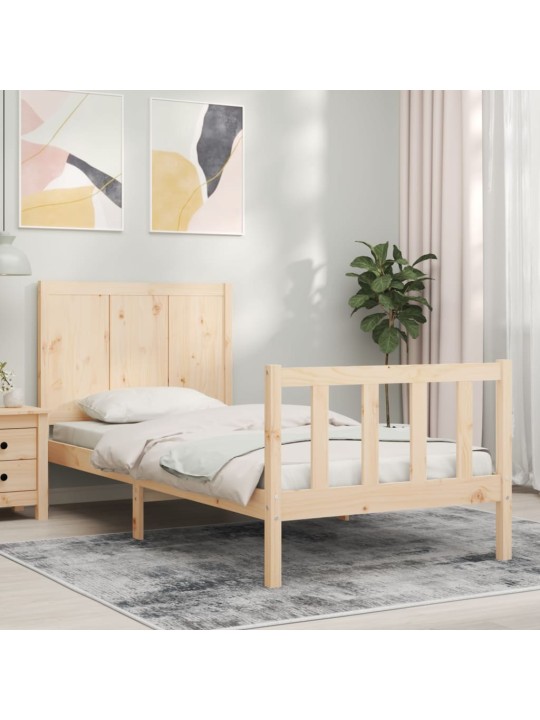 Rám postele s čelem Small Single masivní dřevo