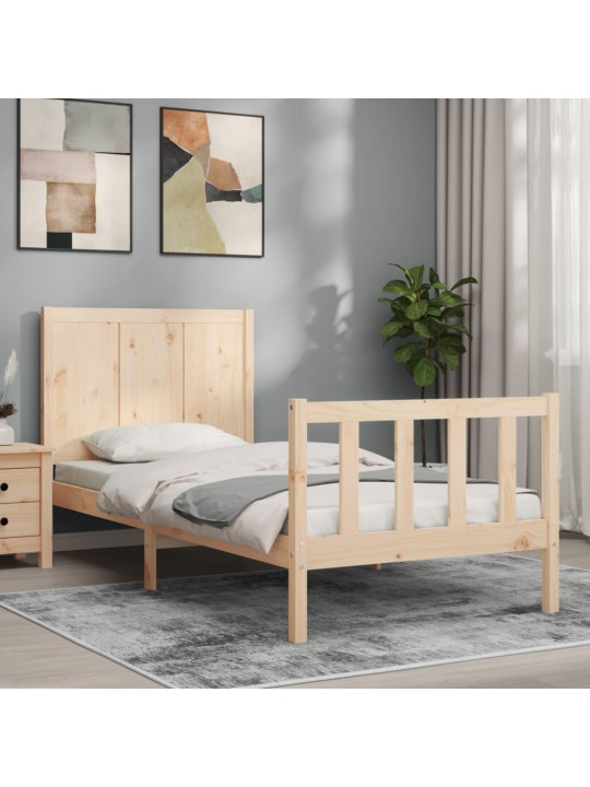 Rám postele s čelem Small Single masivní dřevo
