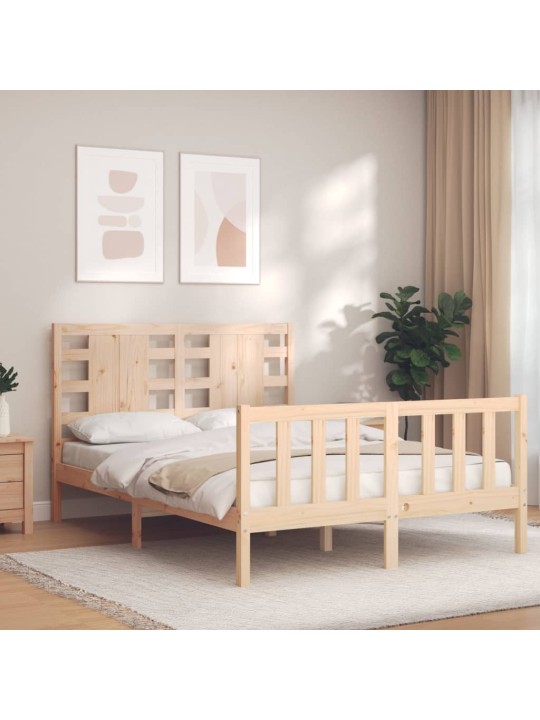 Rám postele s čelem Small Double masivní dřevo