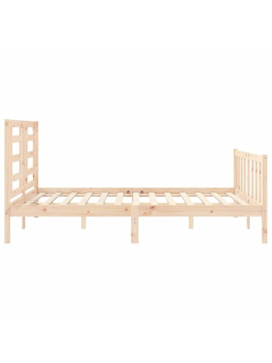 Rám postele s čelem King Size masivní dřevo
