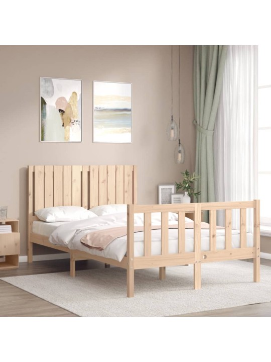 Rám postele s čelem Small Double masivní dřevo