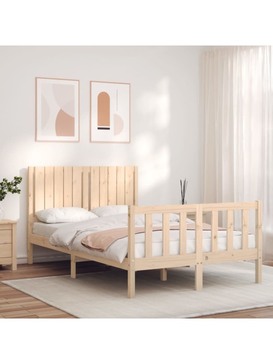Rám postele s čelem Small Double masivní dřevo