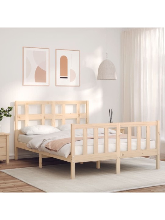 Rám postele s čelem Small Double masivní dřevo