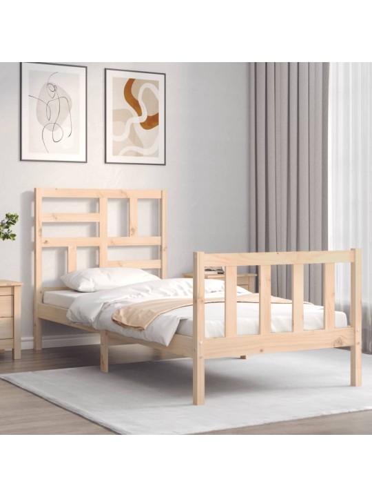 Rám postele s čelem Small Single masivní dřevo