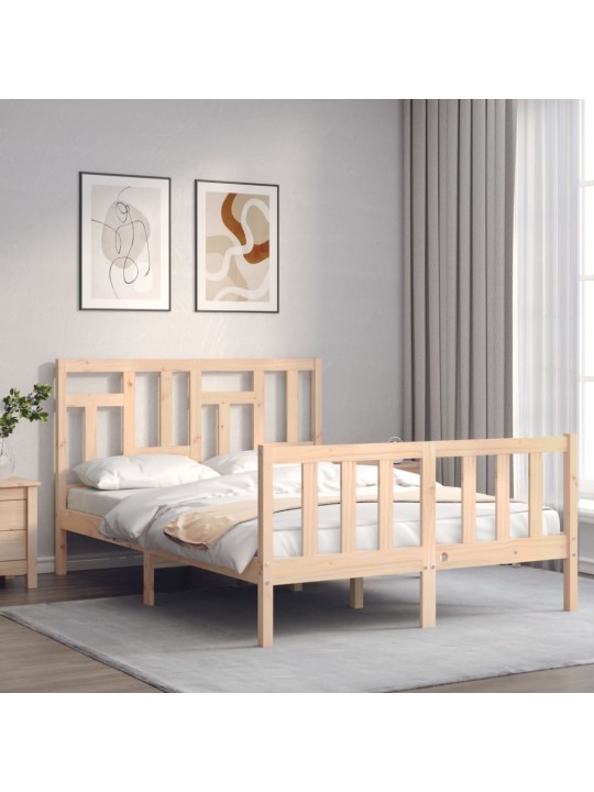 Rám postele s čelem Small Double masivní dřevo