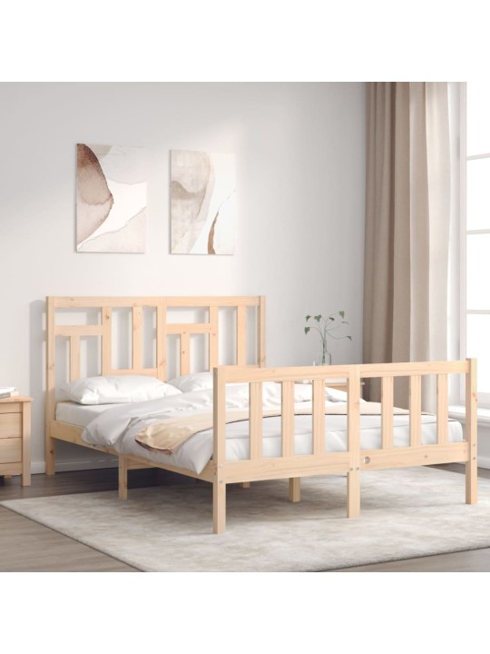 Rám postele s čelem Small Double masivní dřevo