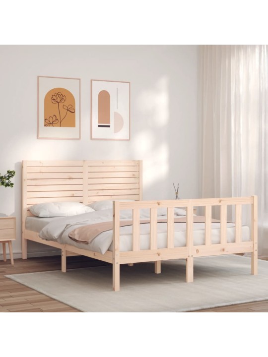 Rám postele s čelem Small Double masivní dřevo