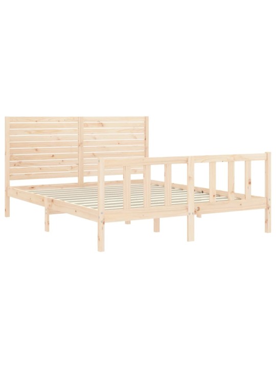 Rám postele s čelem King Size masivní dřevo