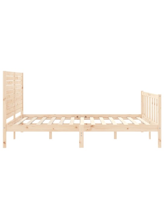 Rám postele s čelem King Size masivní dřevo