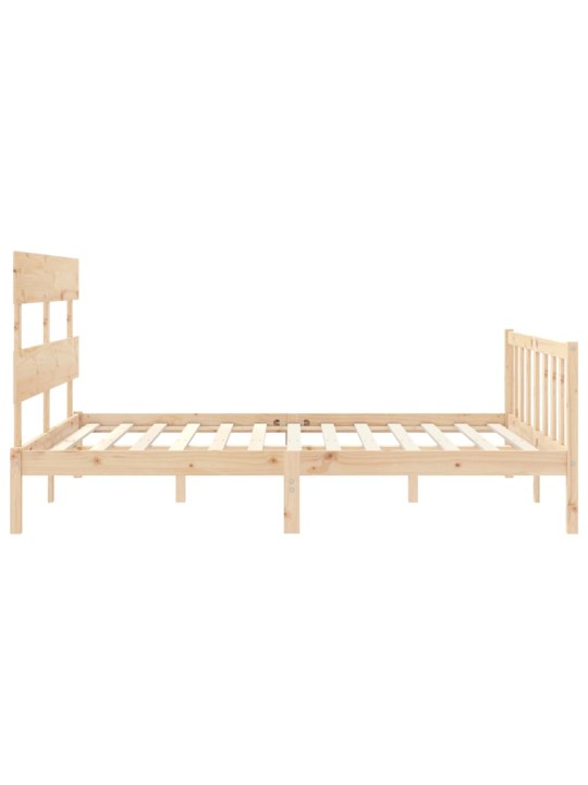 Rám postele s čelem King Size masivní dřevo