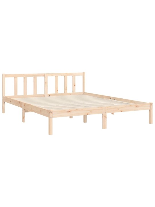 Rám postele s čelem King Size masivní dřevo
