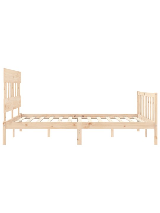 Rám postele s čelem King Size masivní dřevo