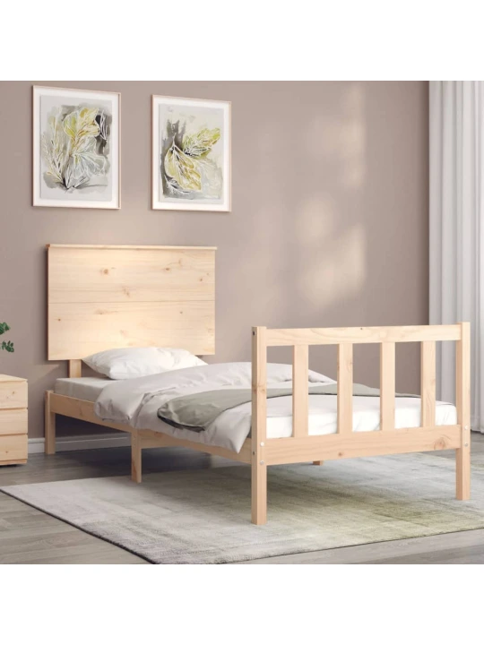 Rám postele s čelem Small Single masivní dřevo