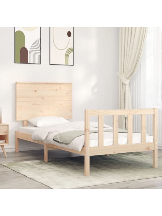 Rám postele s čelem Small Single masivní dřevo