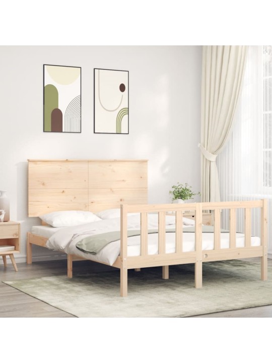 Rám postele s čelem Small Double masivní dřevo