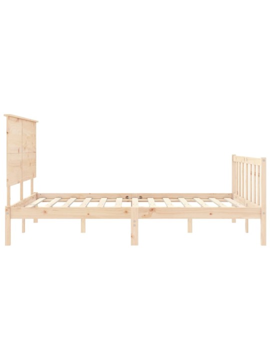Rám postele s čelem King Size masivní dřevo