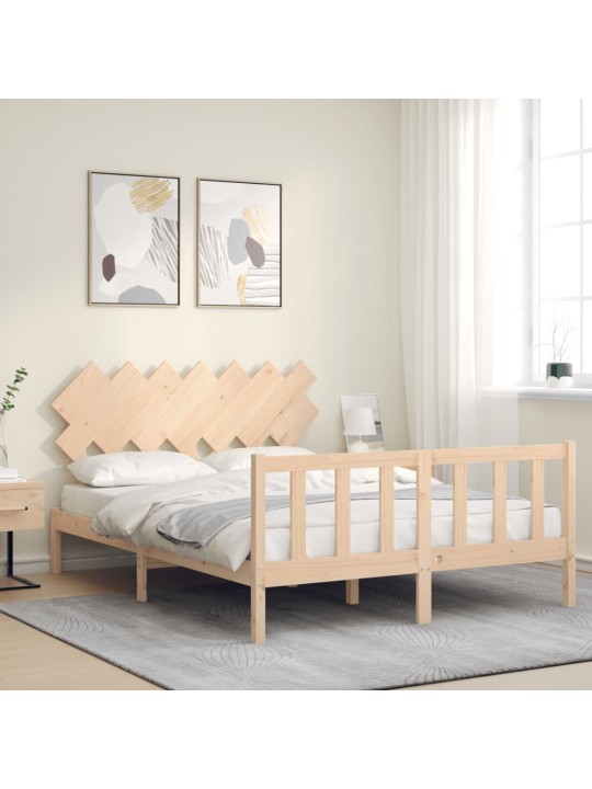 Rám postele s čelem King Size masivní dřevo