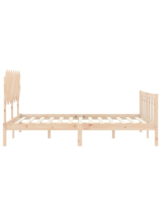 Rám postele s čelem King Size masivní dřevo