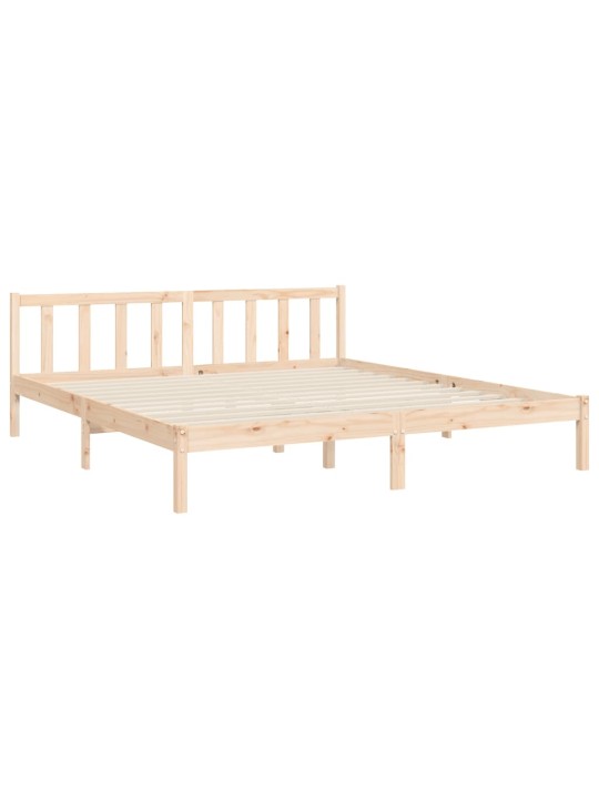 Rám postele s čelem Super King Size masivní dřevo