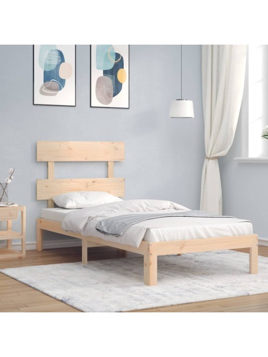 Rám postele s čelem Small Single masivní dřevo
