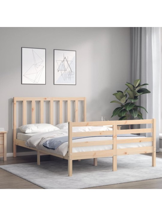 Rám postele s čelem Small Double masivní dřevo