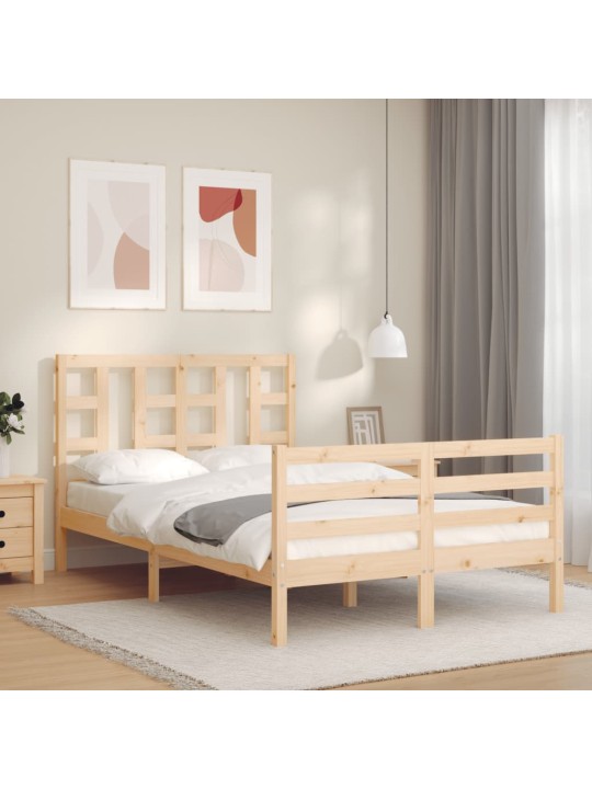 Rám postele s čelem Small Double masivní dřevo