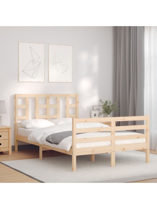 Rám postele s čelem Small Double masivní dřevo