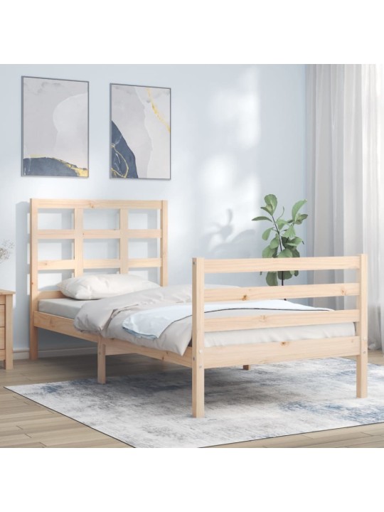 Rám postele s čelem Small Single masivní dřevo