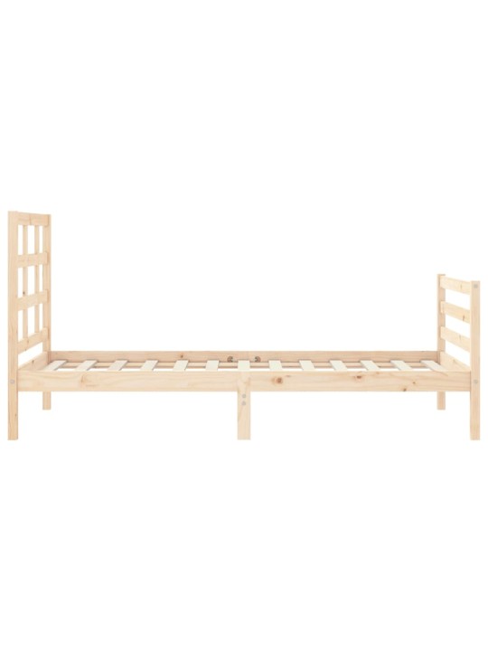 Rám postele s čelem 90 x 200 cm masivní dřevo