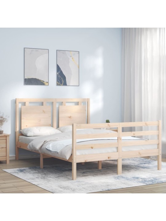 Rám postele s čelem Small Double masivní dřevo