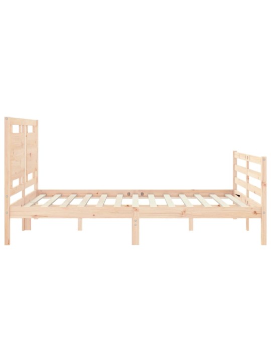 Rám postele s čelem King Size masivní dřevo