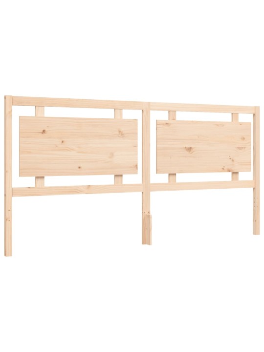 Rám postele s čelem 200 x 200 cm masivní dřevo