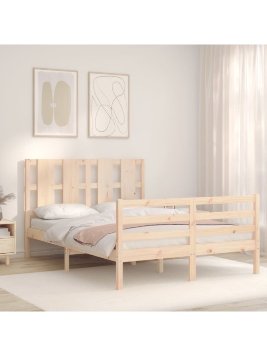 Rám postele s čelem Small Double masivní dřevo