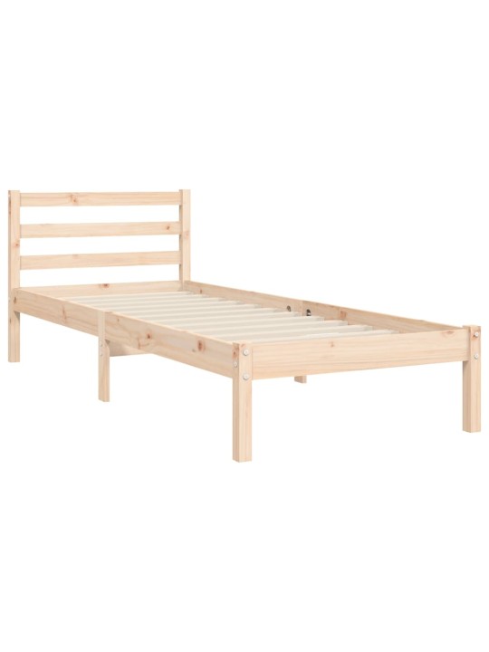 Rám postele s čelem 90 x 200 cm masivní dřevo