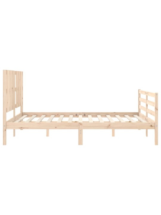 Rám postele s čelem King Size masivní dřevo