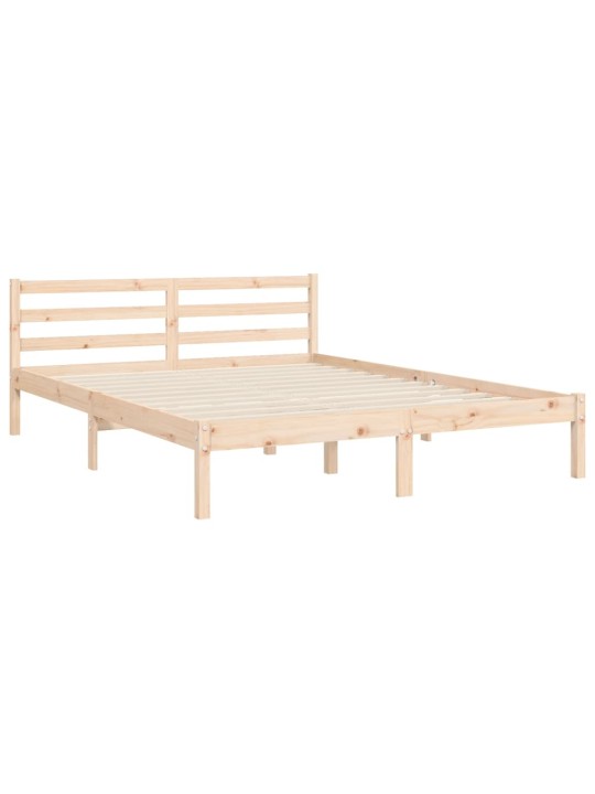 Rám postele s čelem 160 x 200 cm masivní dřevo