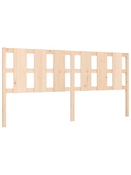 Rám postele s čelem 200 x 200 cm masivní dřevo
