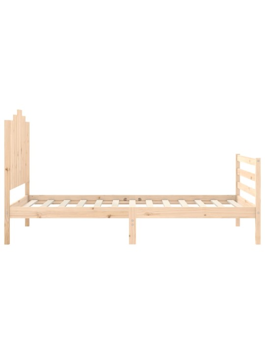 Rám postele s čelem 100 x 200 cm masivní dřevo