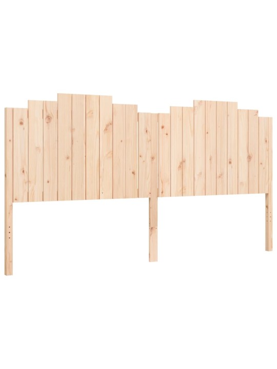 Rám postele s čelem 200 x 200 cm masivní dřevo