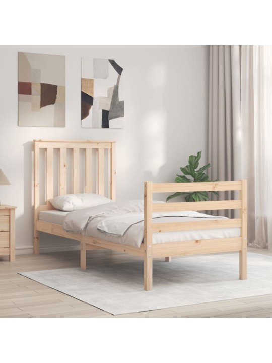 Rám postele s čelem Small Single masivní dřevo