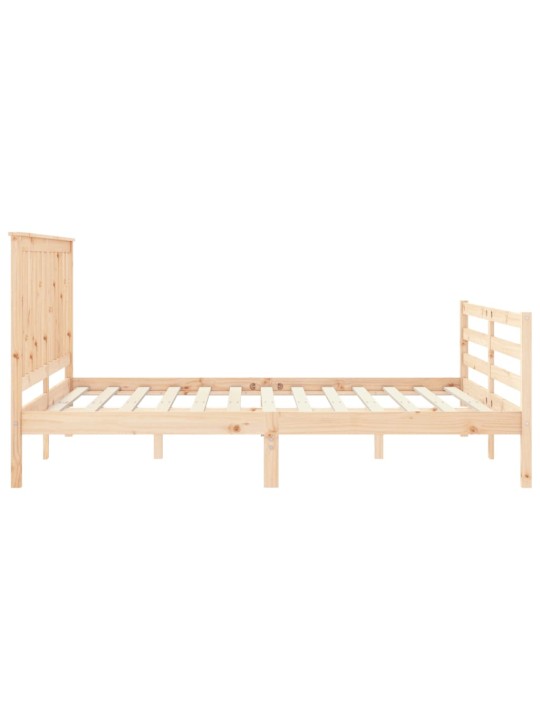 Rám postele s čelem King Size masivní dřevo