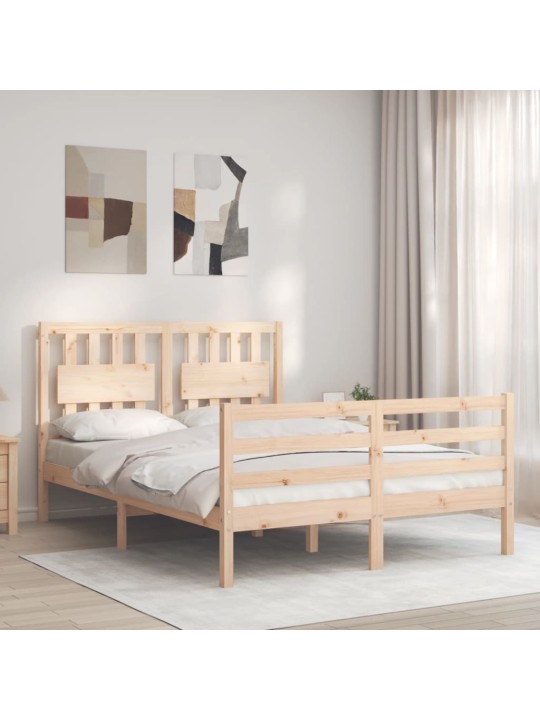 Rám postele s čelem Small Double masivní dřevo